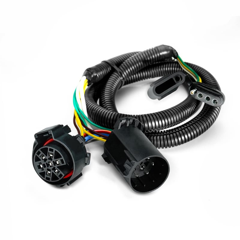 OPT7 موصل توصيل OPT7 7 دبابيس إلى 4 دبابيس، 43" تمديد سلكي للجرار لمركبات البيك أب بدون حزمة سحب مصنع أو حساسات - Image 1